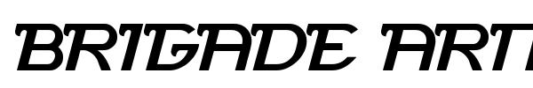 Brigade Army font preview